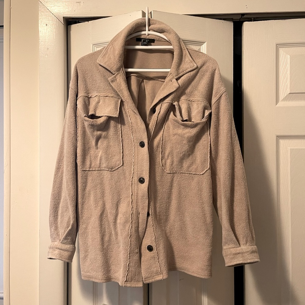 Womens fleece shacket